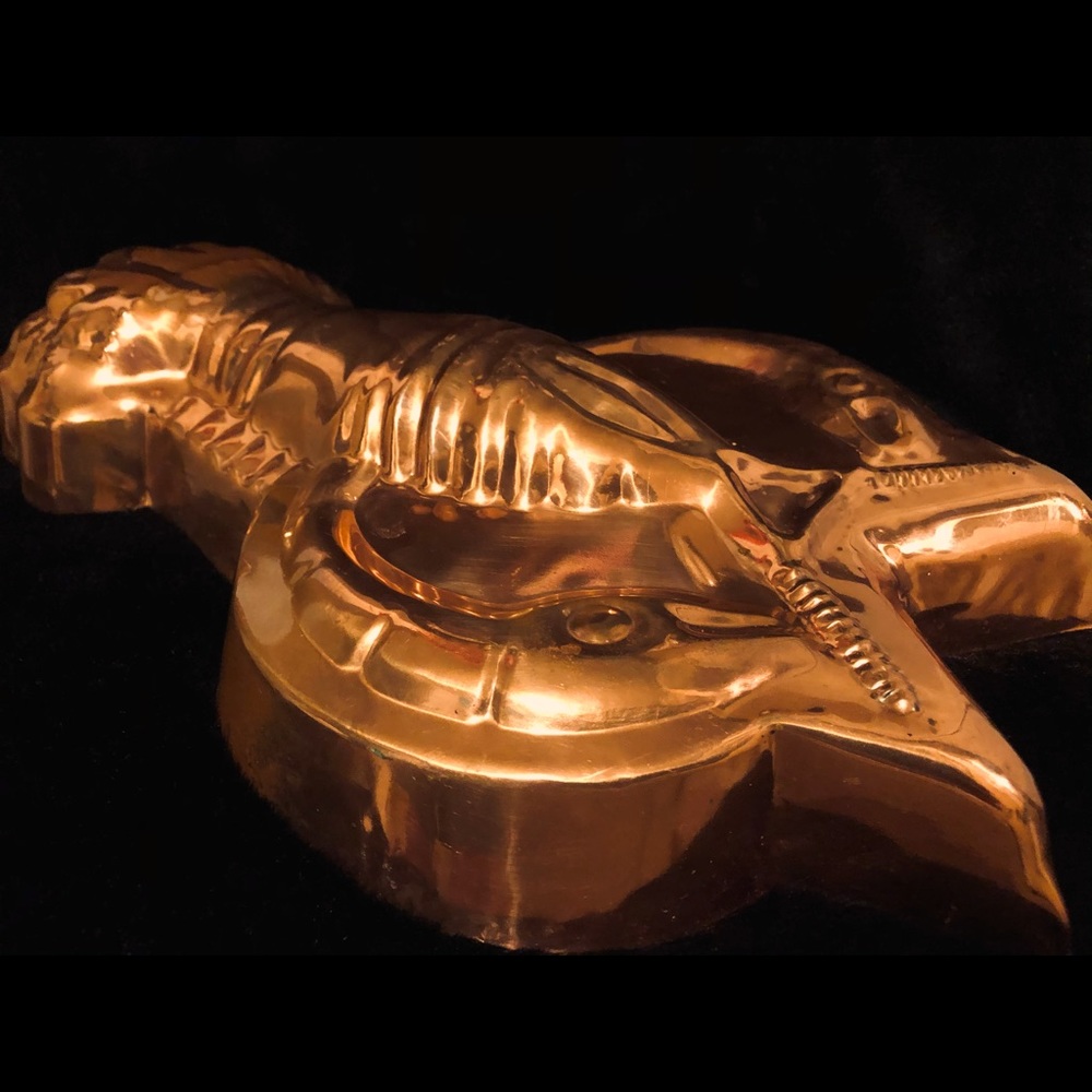 Copper Lobster Mould Decor